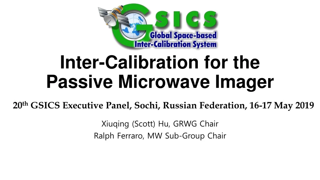 inter calibration for the passive microwave imager