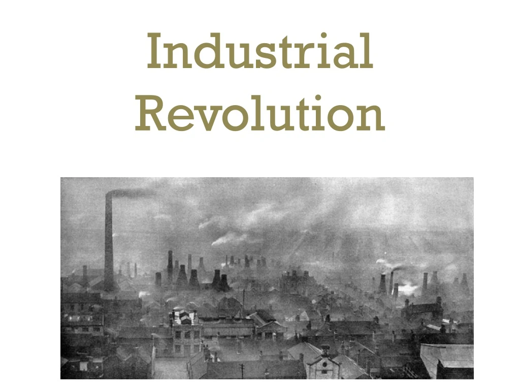 industrial revolution