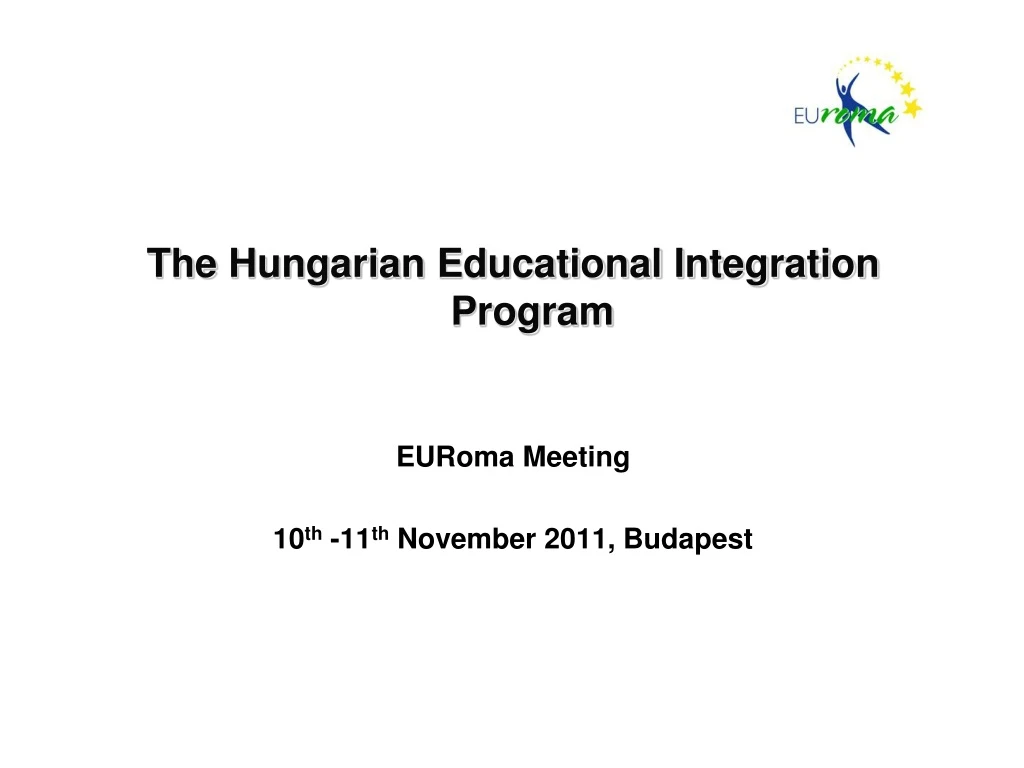 the hungarian educational integration program