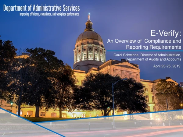 E-Verify: An Overview of Compliance and Reporting Requirements