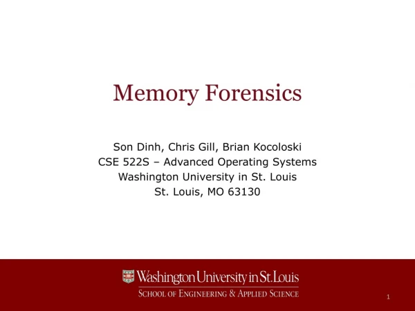 Memory Forensics