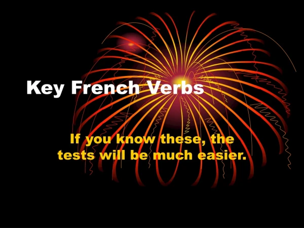 Key French Verbs
