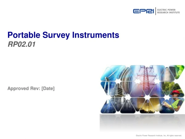 Portable Survey Instruments RP02.01
