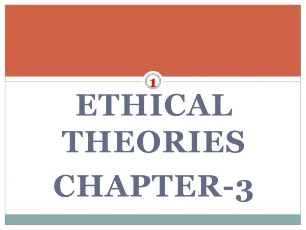 ETHICAL THEORIES Chapter-3