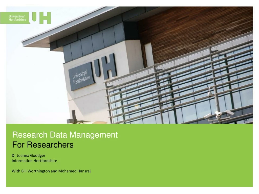 research data management for researchers