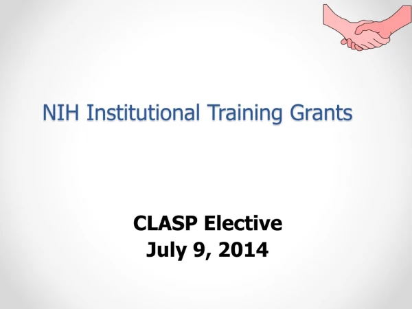 NIH Institutional Training Grants