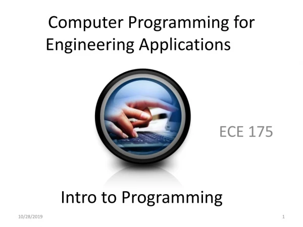 Computer Programming for Engineering Applications