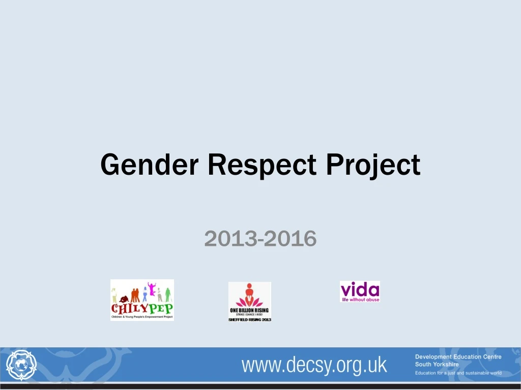 gender respect project