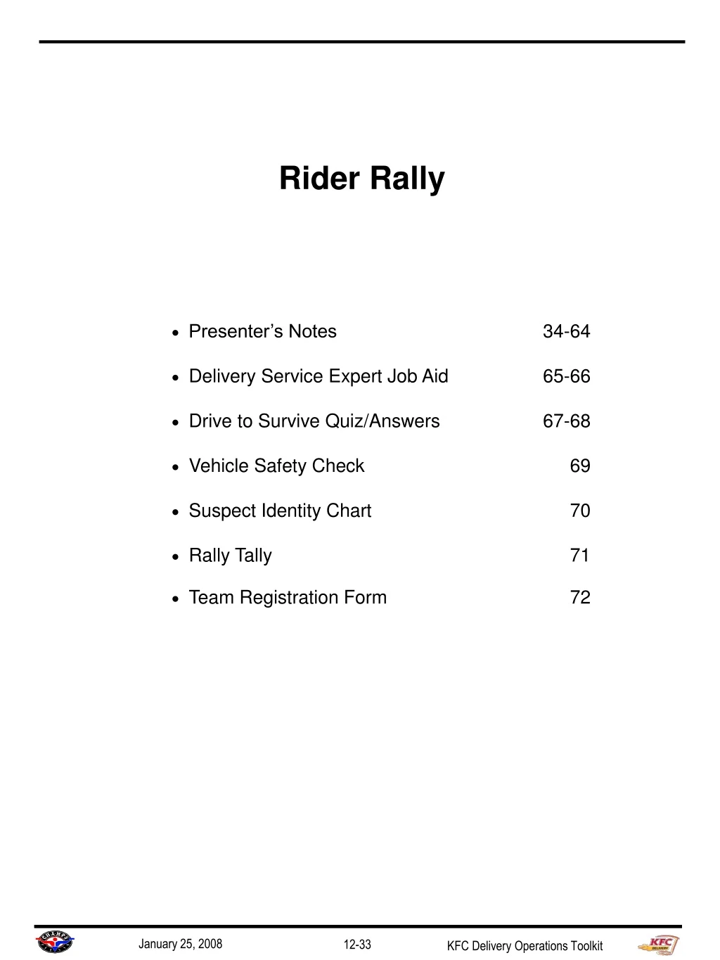 rider rally