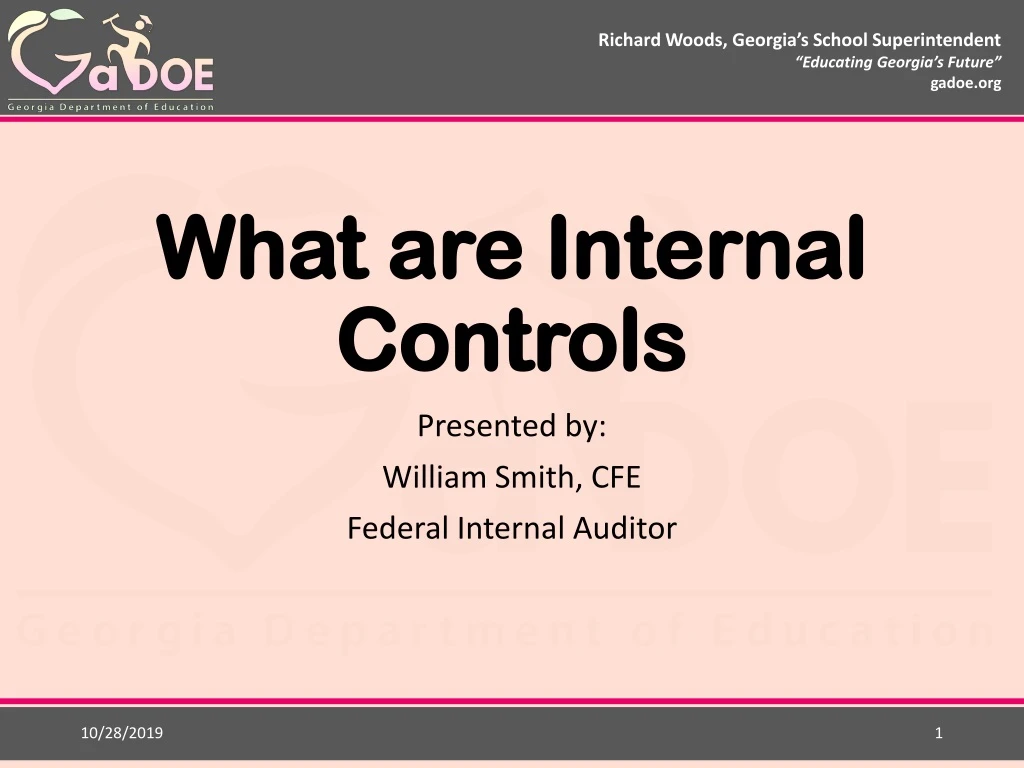 what are internal controls