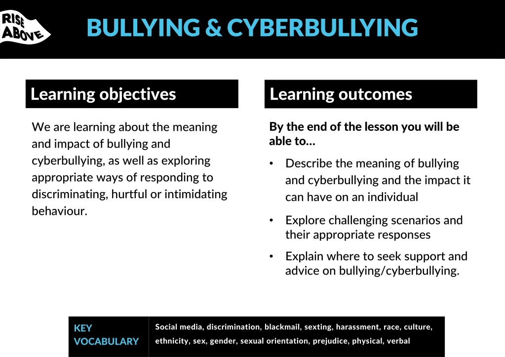 bullying cyberbullying