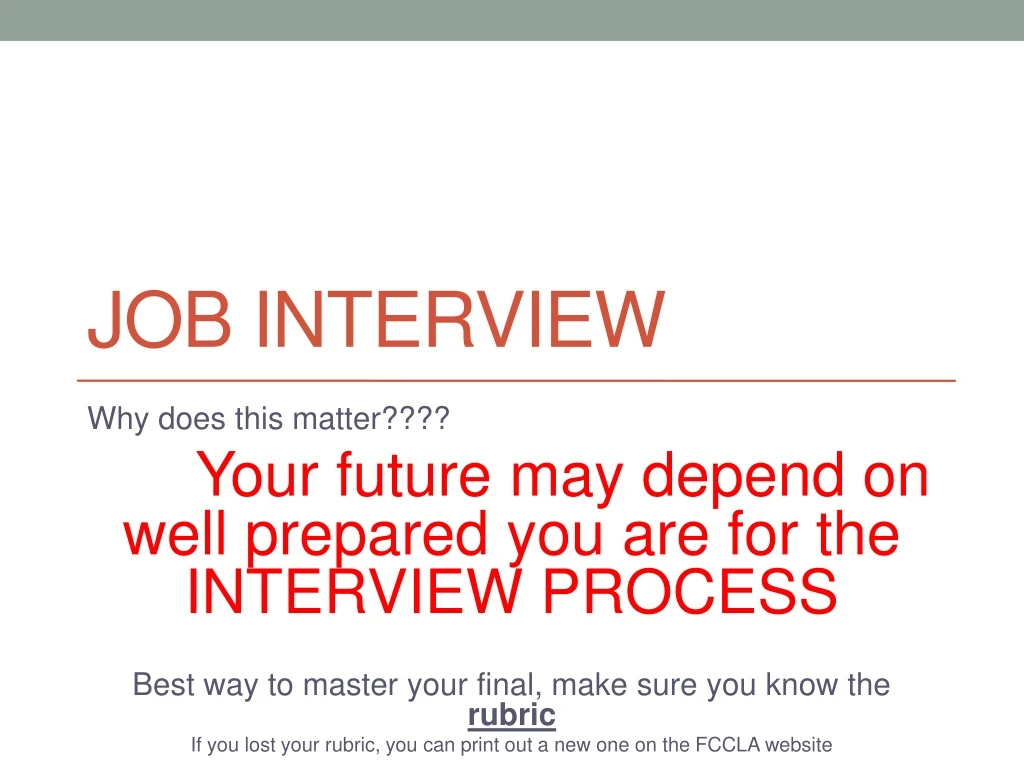 job interview