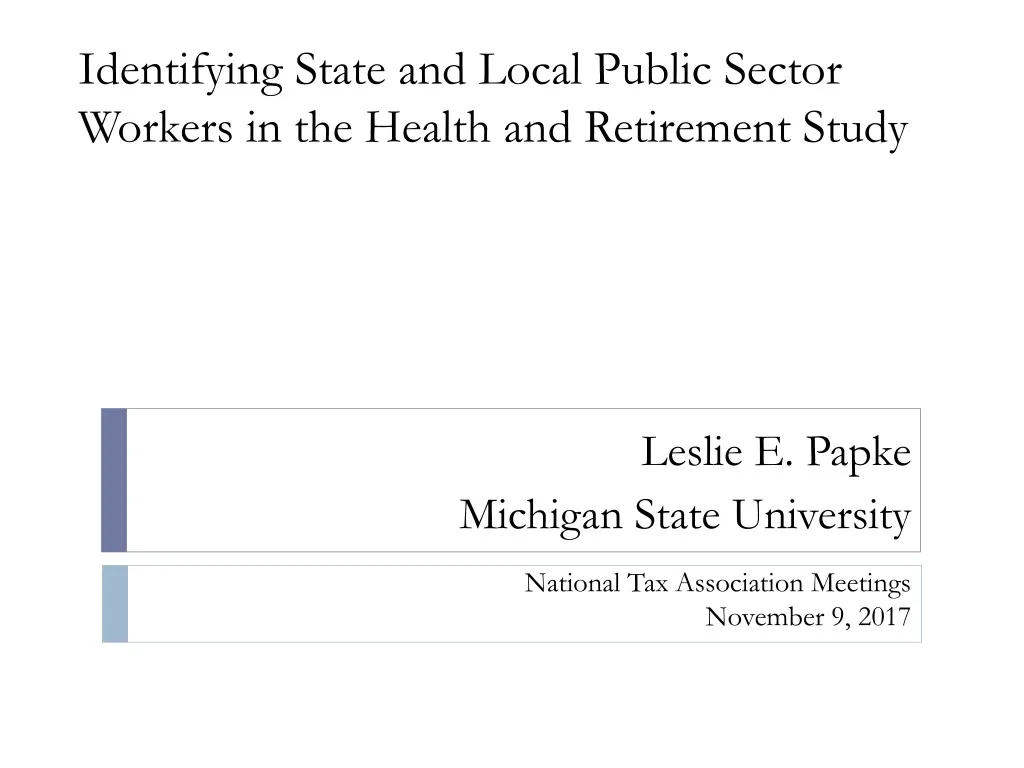 identifying state and local public sector workers in the health and retirement study