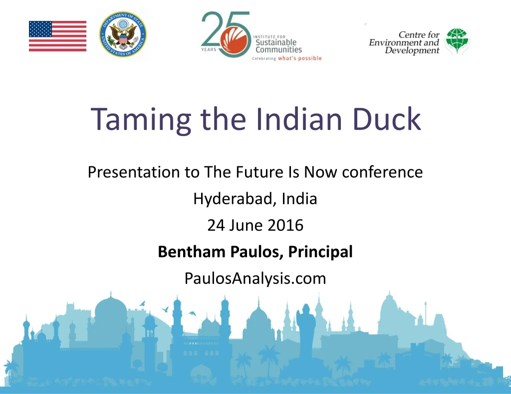 taming the indian duck