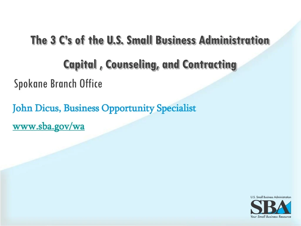 the 3 c s of the u s small business
