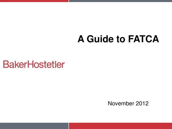 A Guide to FATCA