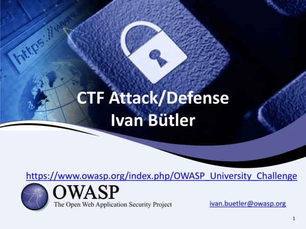 CTF Attack/Defense Ivan Bütler