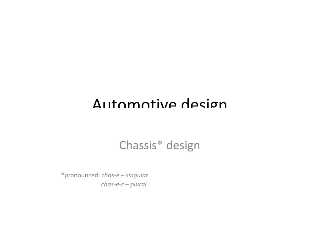 automotive design