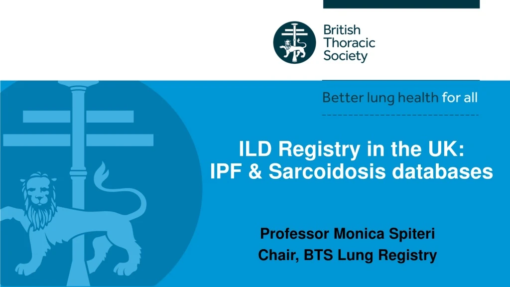 ild registry in the uk ipf sarcoidosis databases
