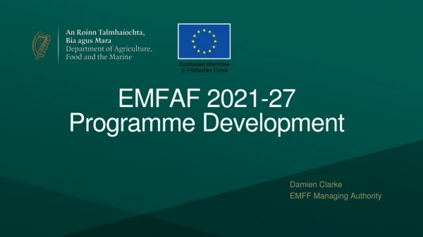 EMFAF 2021-27 Programme Development