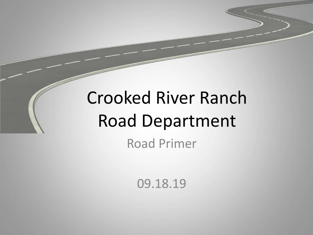 crooked river ranch road department