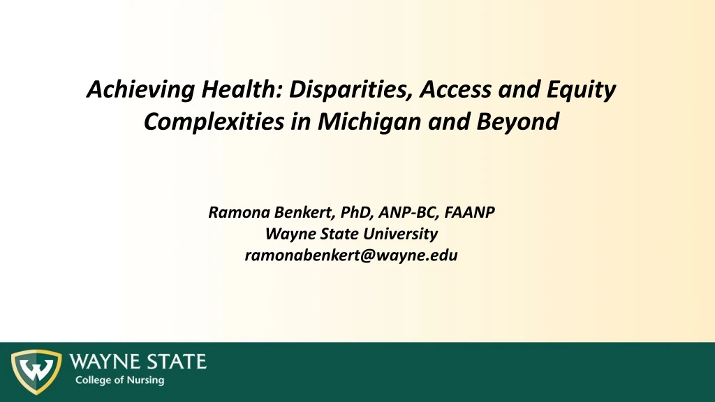 achieving health disparities access and equity