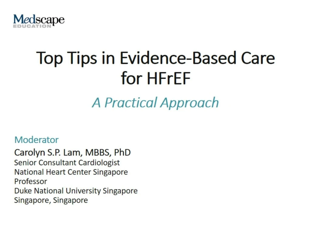 top tips in evidence based care for hfref