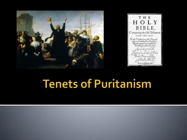 Tenets of Puritanism