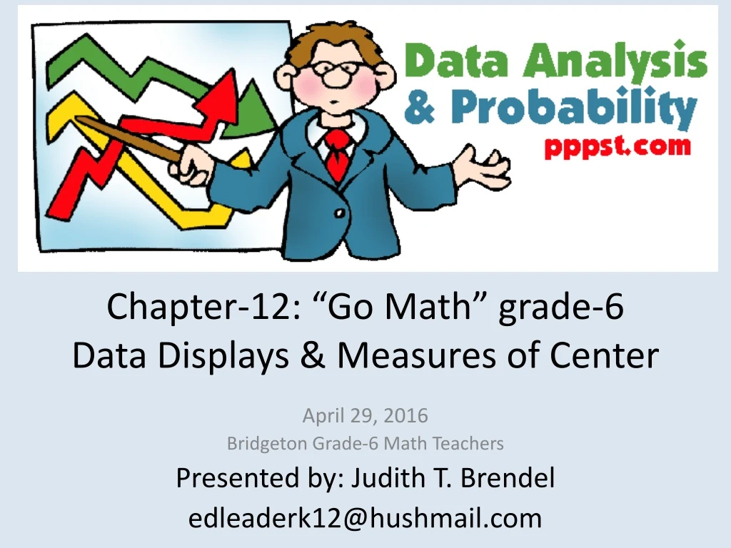 chapter 12 go math grade 6 data displays measures of center
