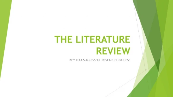 THE LITERATURE REVIEW