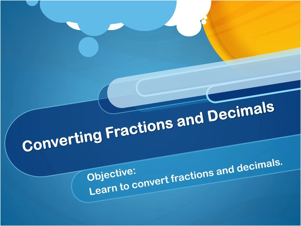 converting fractions and decimals