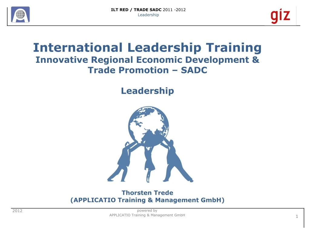 international leadership training innovative