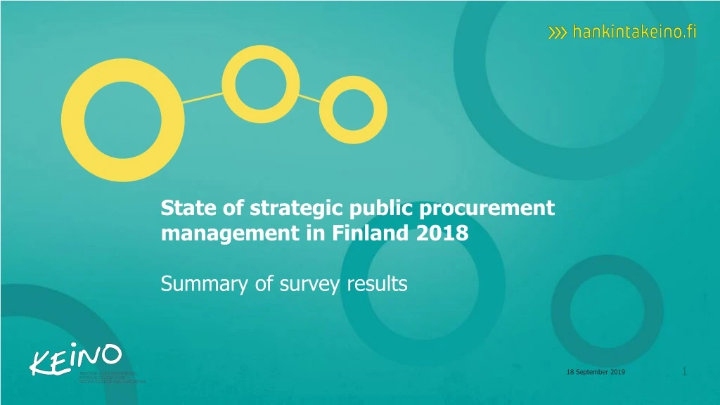 state of strategic public procurement management