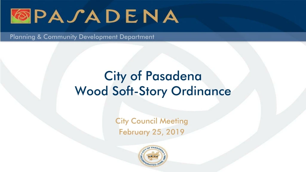 city of pasadena wood soft story ordinance