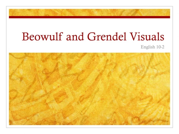 Beowulf and Grendel Visuals