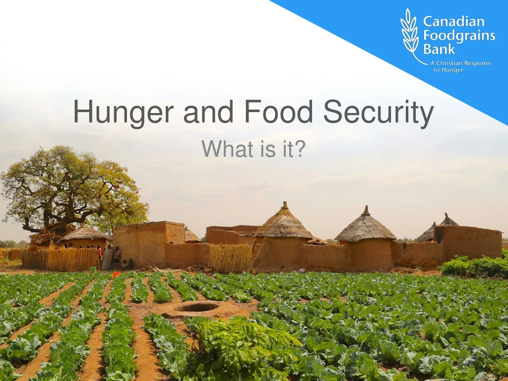 hunger and food security