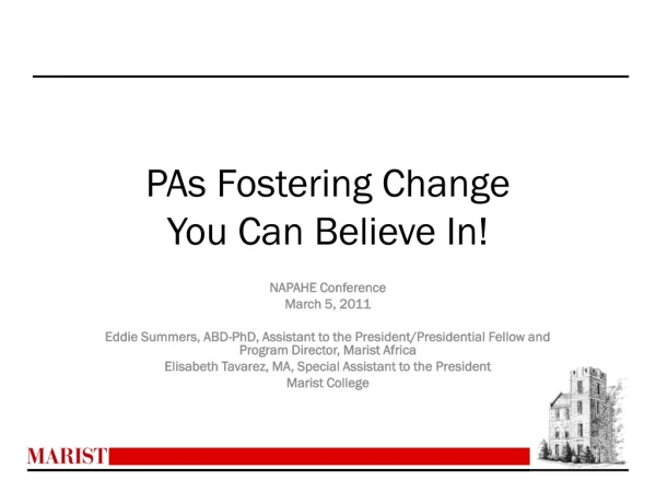 PAs Fostering Change You Can Believe In!