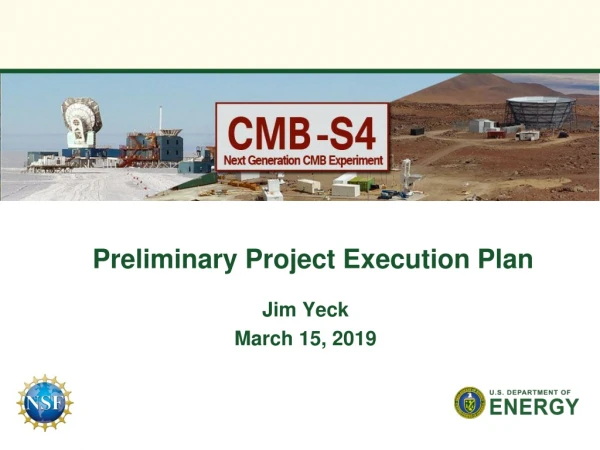 Preliminary Project Execution Plan