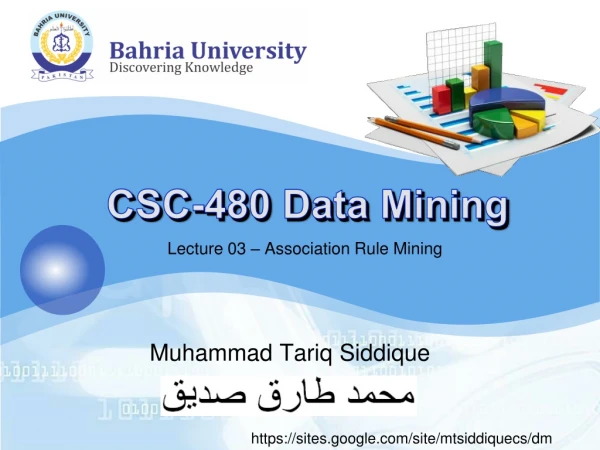 CSC-480 Data Mining