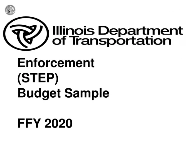 Enforcement (STEP) Budget Sample FFY 2020