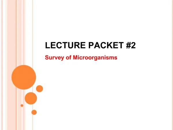 LECTURE PACKET 2