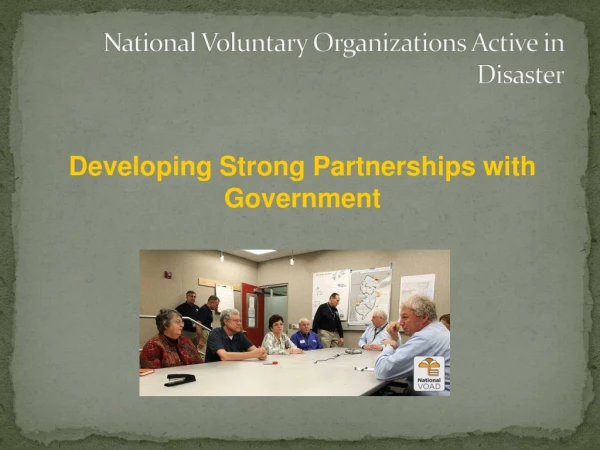 National Voluntary Organizations Active in Disaster