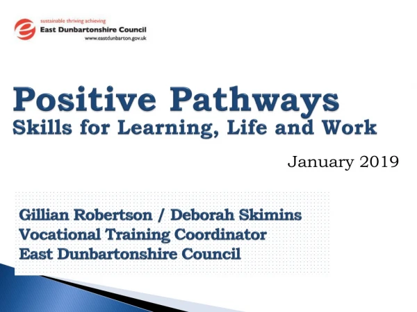 Positive Pathways Skills for Learning, Life and Work