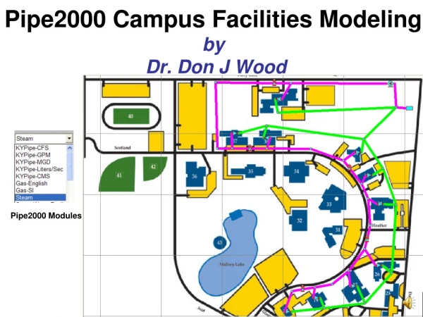 Pipe2000 Campus Facilities Modeling by Dr. Don J Wood