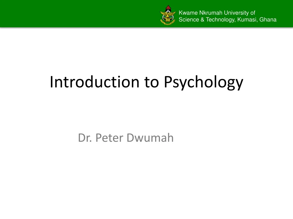 introduction to psychology