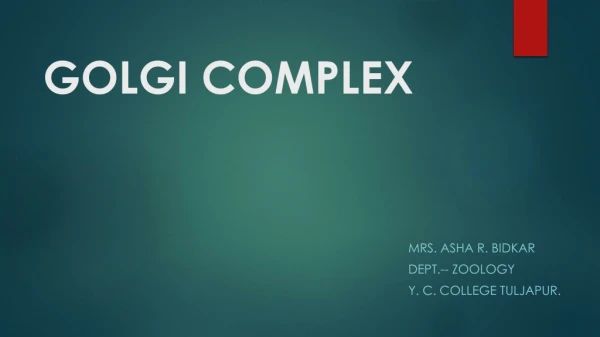 GOLGI COMPLEX