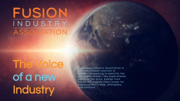 What is the Fusion Industry Association?