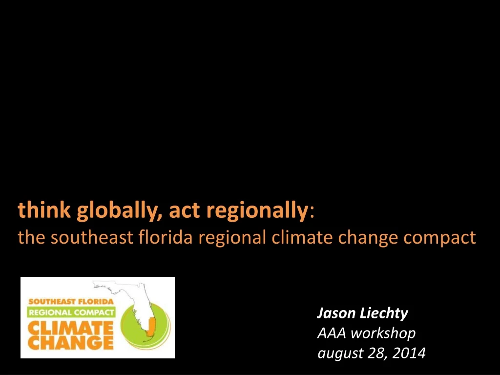 think globally act regionally the southeast