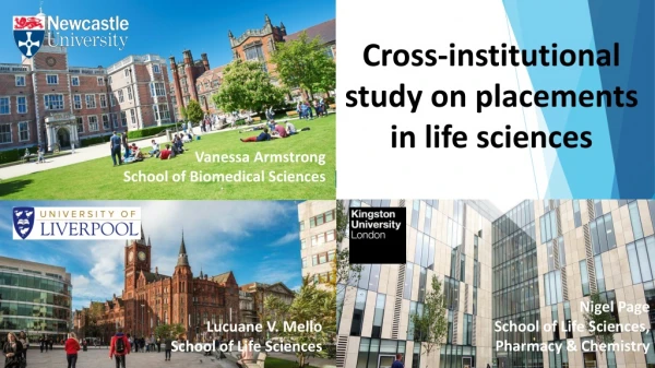 Cross-institutional study on placements in life sciences