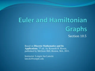 Exploring Euler and Hamiltonian Graphs - slide 1